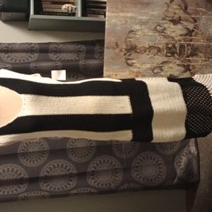 Trina Turk Black/White Maxi Dress, NWOT